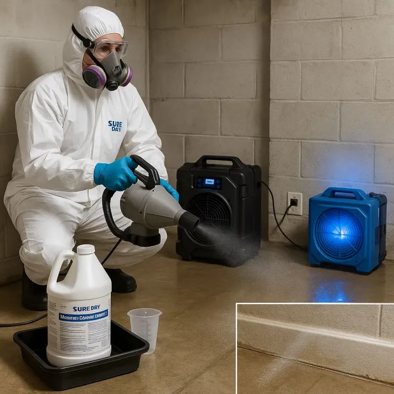 Sanitization and Odor Removal process in Lakeway, TX
